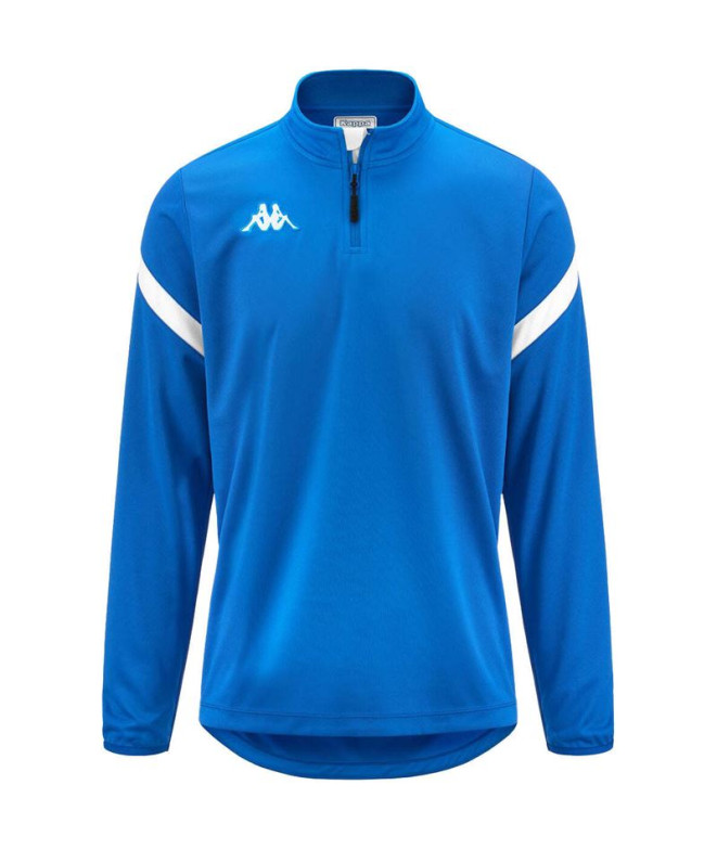 Sweat Fitness Kappa Homme Dolvole Bleu saphir/blanc