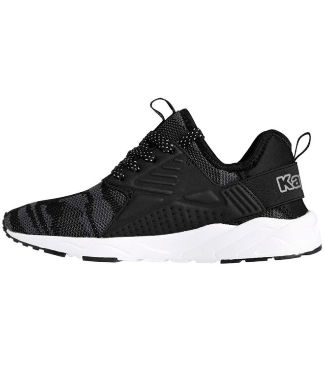 Chaussures SAN PUERTO LACE JR Noir Blanc