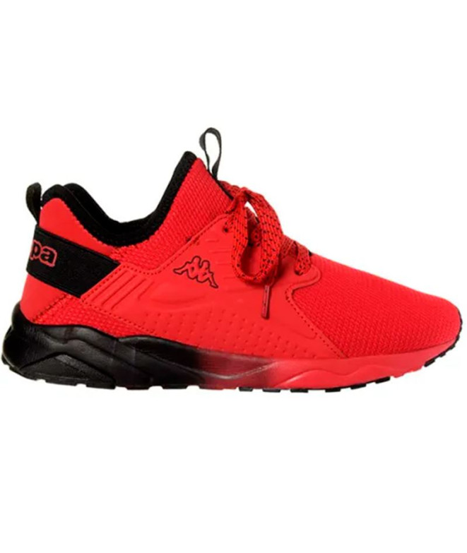 Zapatillas Kappa San Puerto Lace Rojo Negro Infantil