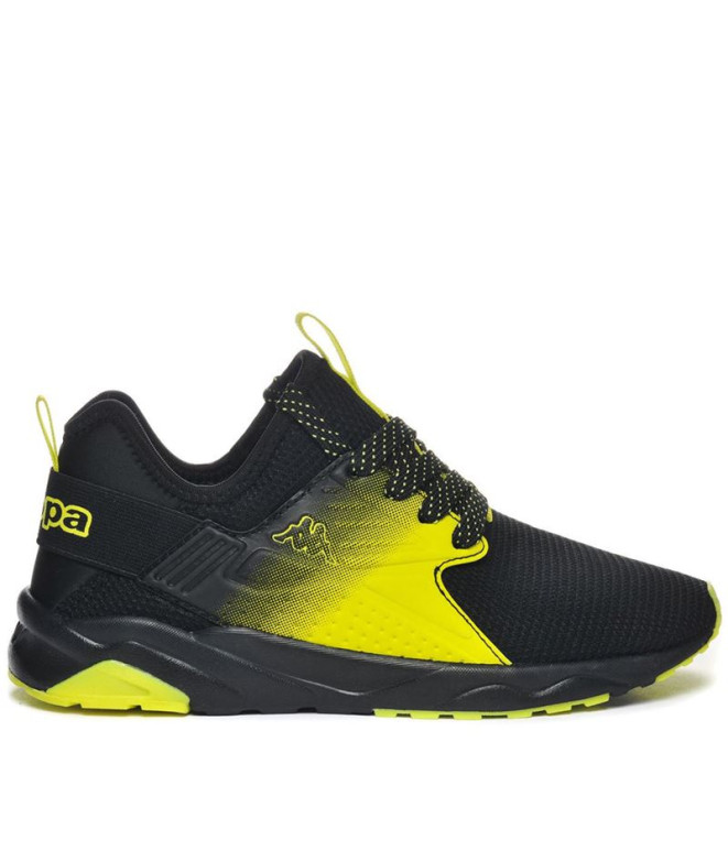Zapatillas Kappa San Puerto Lace Jr Infantil Negro/Amarillo Neon