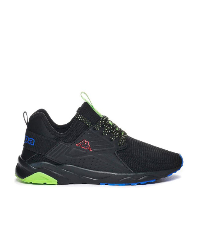 Zapatillas Kappa San Puerto Lace Jr Infantil Negro/Azul Royal/Rojo