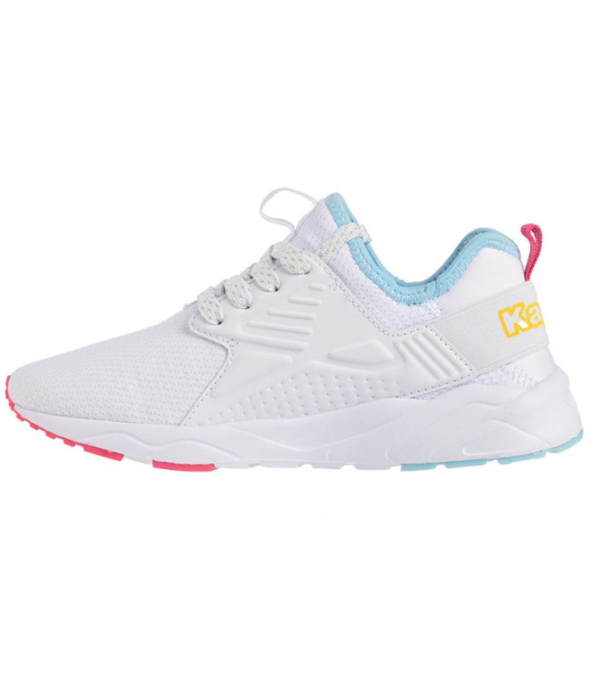 Chaussures SAN PUERTO LACE JR Blanc Rose Bleu