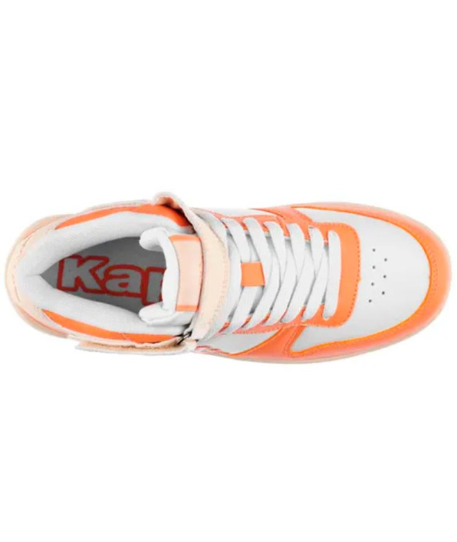 Zapatillas Kappa Maserta Md V Blanco/Naranja Lt