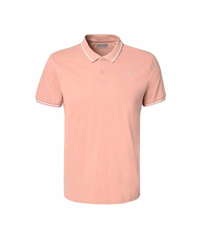 Polo Kappa Ezio Korporate Rose Misty White Homme