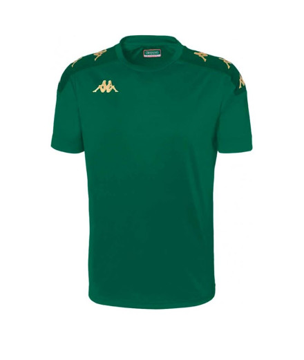 Camiseta de fitness Kappa Gianto Infantil Verde