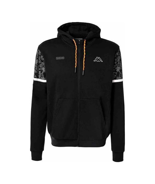 Sudadera Kappa Genzo Graphik Hombre Negro/Blanco