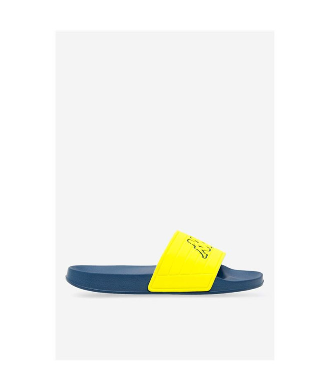 Chanclas Kappa Noles Hombre Azul/Verde lima