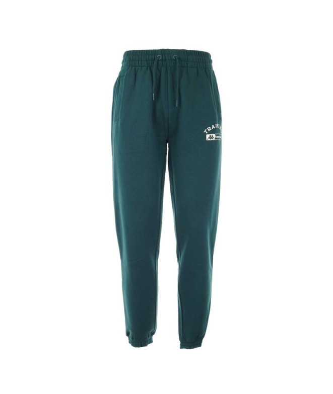 Calça Kappa Homem Simmy 2 Auth Kontemporary Green Dk/White Milk