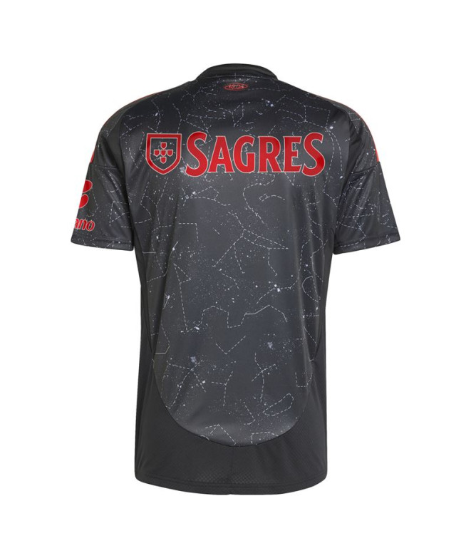 Camiseta de Futebol adidas SLB Benfica Homem Preto
