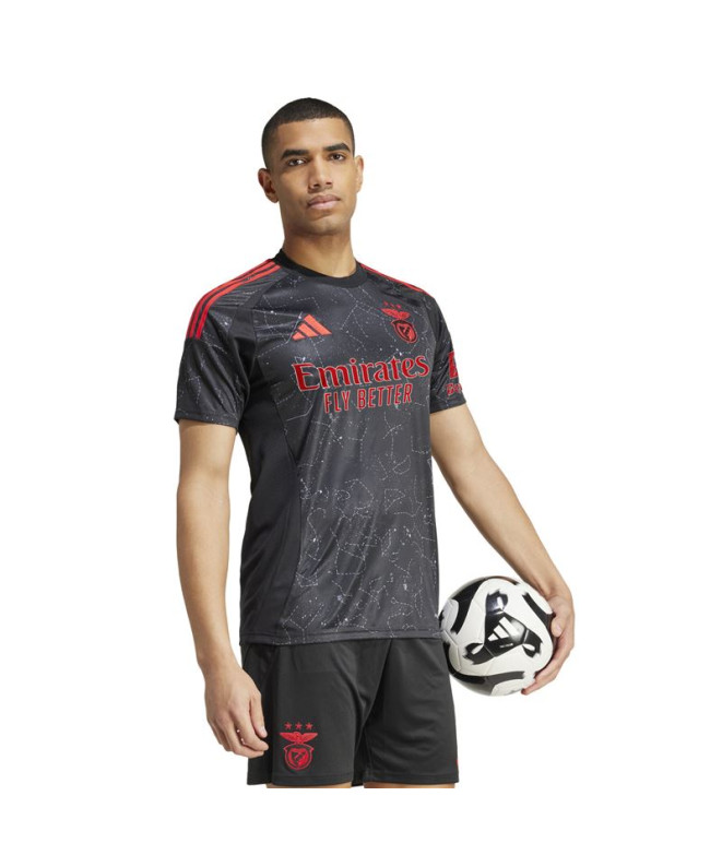 Camiseta de Futebol adidas SLB Benfica Homem Preto