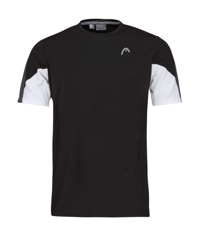 Camiseta Tênis Head Menino de Club 22 Tech Black