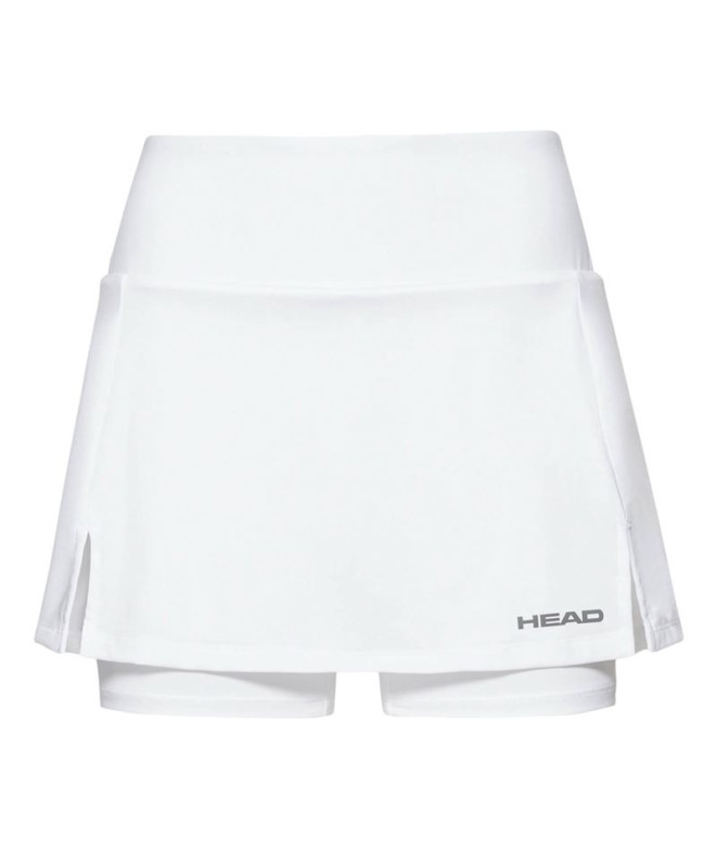 Falda de Tenis Head Club Basic Skort Niña Blanco