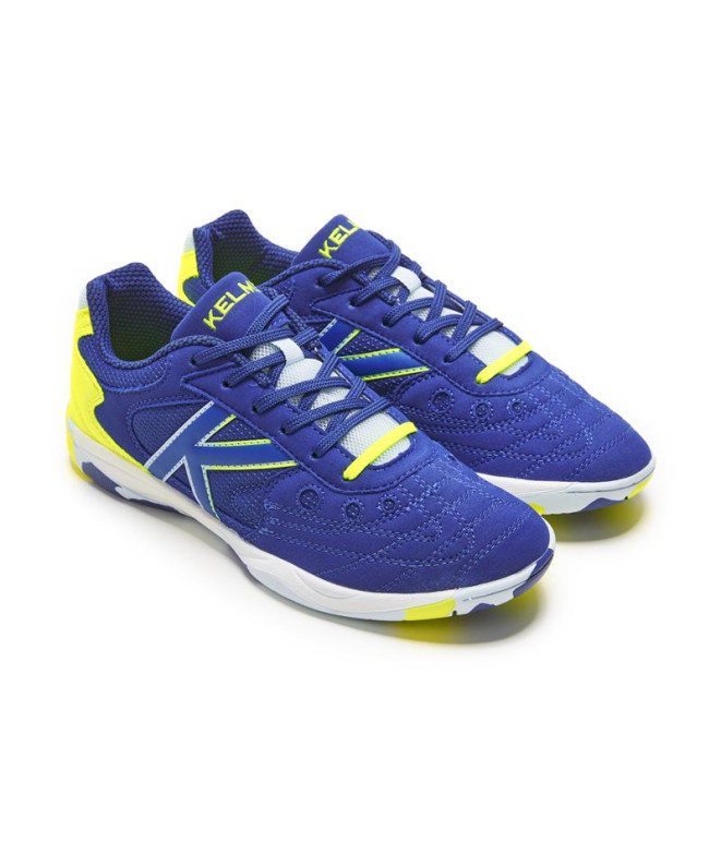 Sapatilhas Kelme taça azul e lima para futebol...