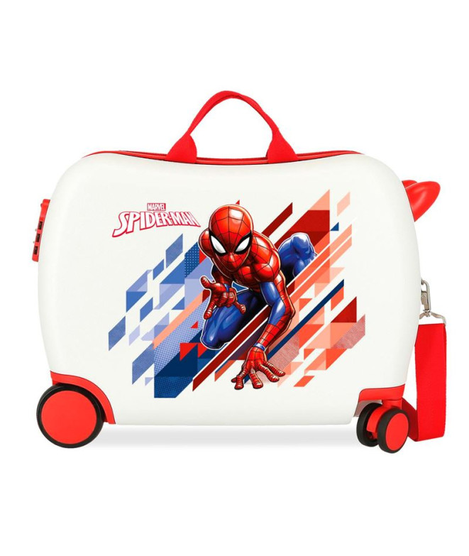 Valise Marvel Inf.Abs .4R.(2 Multid.) Spiderman Geo White Red