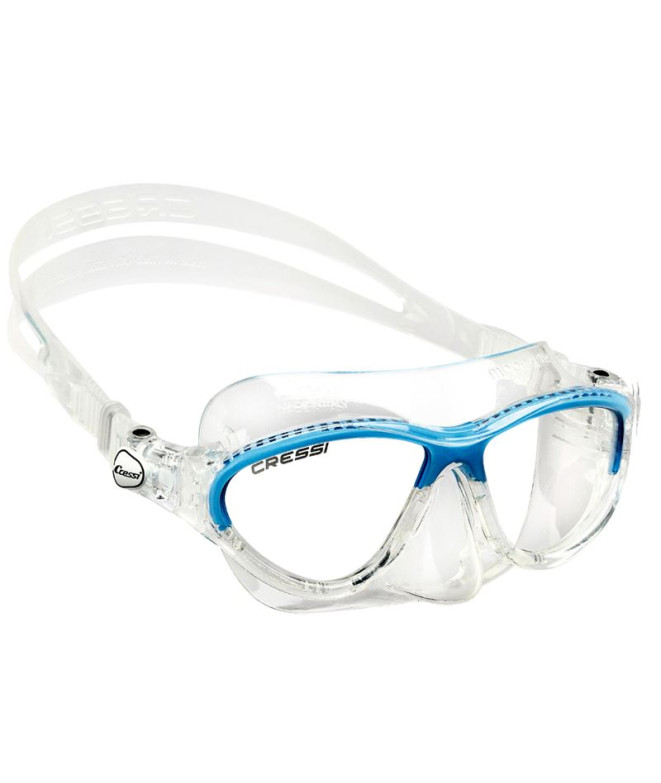 Máscara de buceo Cressi Moond Infantil Transparente/Azul