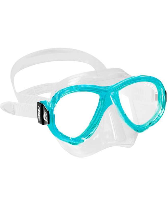 Máscara de buceo Cressi Perla Infantil Transparente/Aguamarina