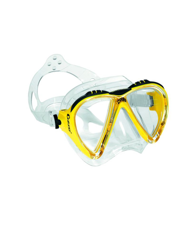 Máscara de buceo Cressi Lince 2 Transparente/Amarillo