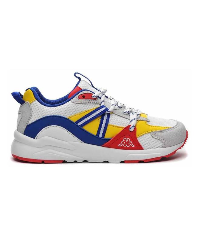 Zapatillas Kappa London Lace Infantil Blanco/Rojo/Azul