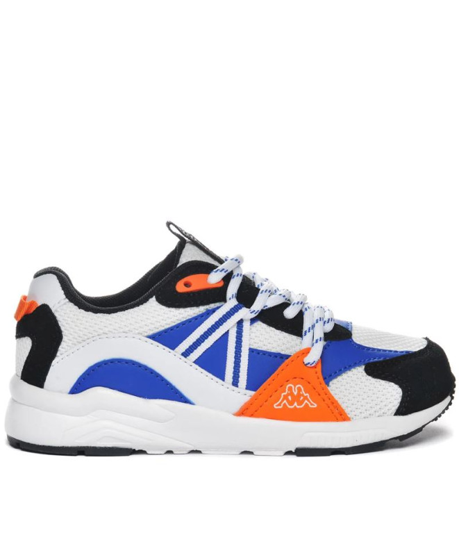 Zapatillas Kappa London Jr Lace Infantil Blanco/Azul Royal