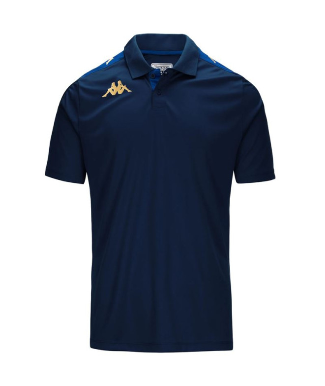 Polo Kappa Homem 4Futbol Ghiolo Azul-marinho/Azul Md Cobalto