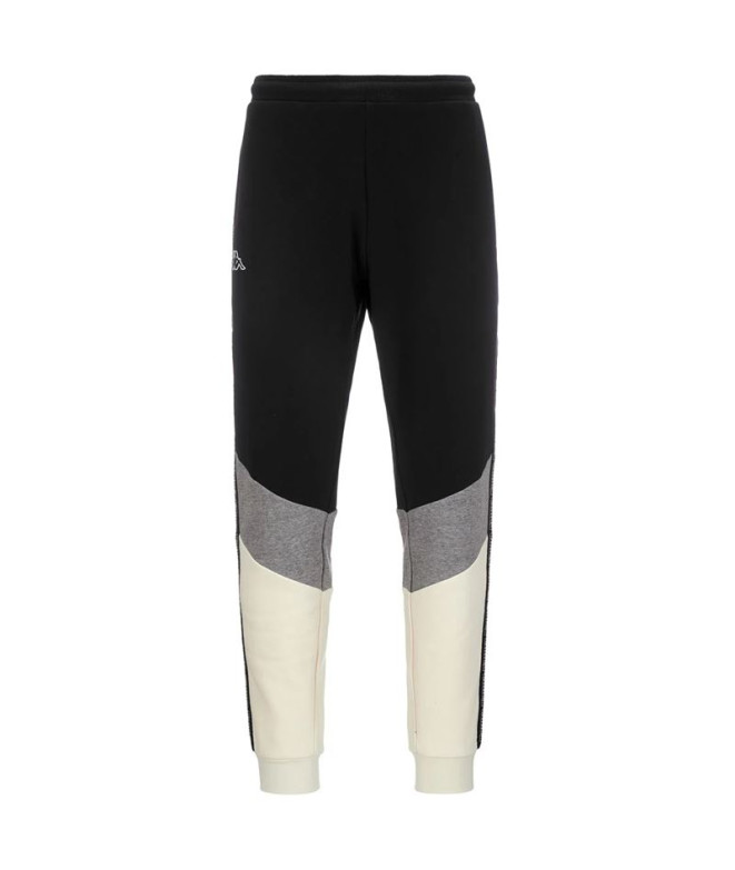 Pantalones Kappa Idole Active Man Hombre Negro/Blanco Natural/ Gris Ultim