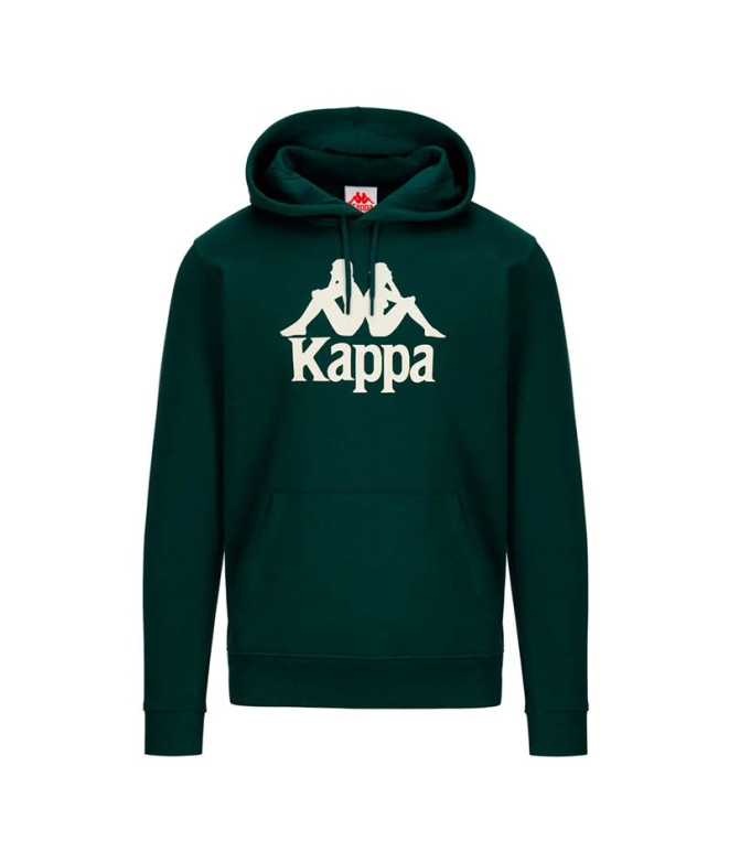 Moletom Kappa Homem Malmo 3 Auth Kontemporary Verde /Branco Leite