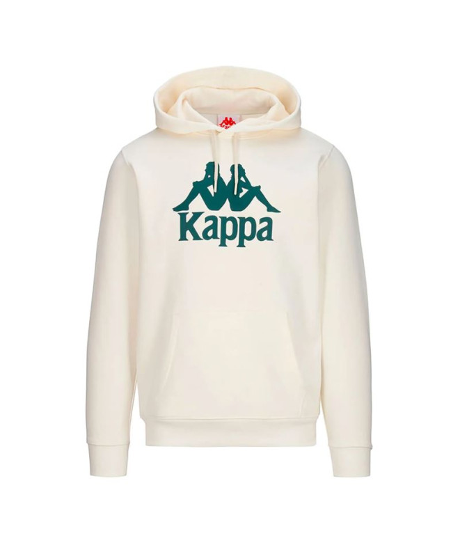 Moletom Kappa Homem Malmo 3 Auth Kontemporary Branco Leite/Verde