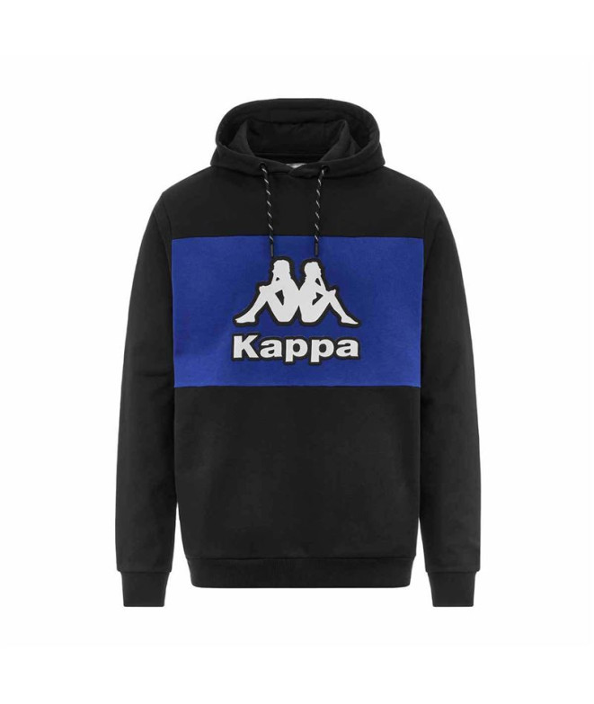 Sudadera Kappa Ferti Swt Hombre Negro/Azul Royal
