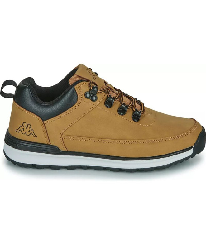 Sapatilhas Kappa Infantil Monsi Low Junior Lace Castanho Lt/Preto