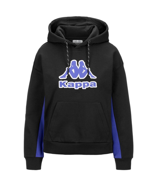 Sudadera Kappa Felad Swt Mujer Gris/Violeta