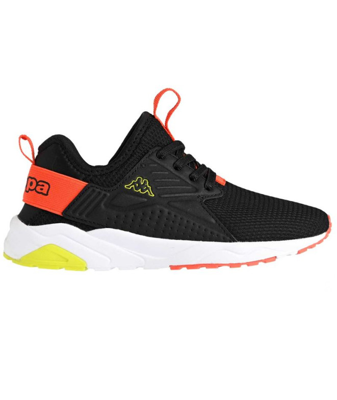 Zapatillas Kappa San Puerto El Kid Infantil Negro/Naranja oscuro/Verde claro