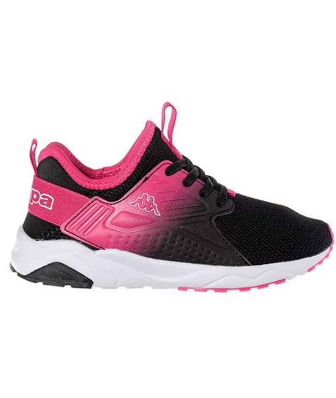 Zapatillas Kappa San Puerto El Kid Infantil Negro/Rosa