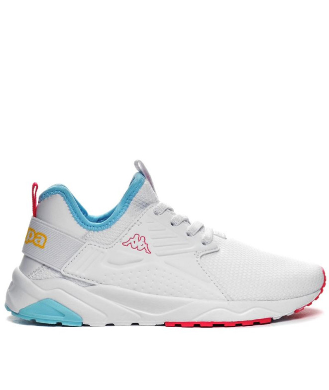 Zapatillas Kappa San Puerto El Kid Infantil Blanco/Azul Lt/Amarillo/Fucsia