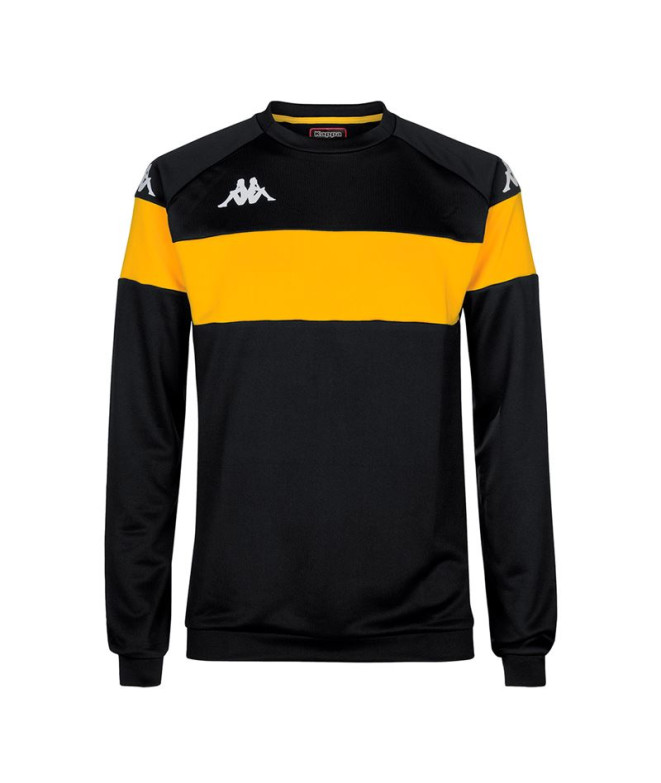 Sweat Kappa Dido Noir Jaune Homme