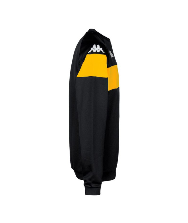 Sweat Kappa Dido Noir Jaune Homme