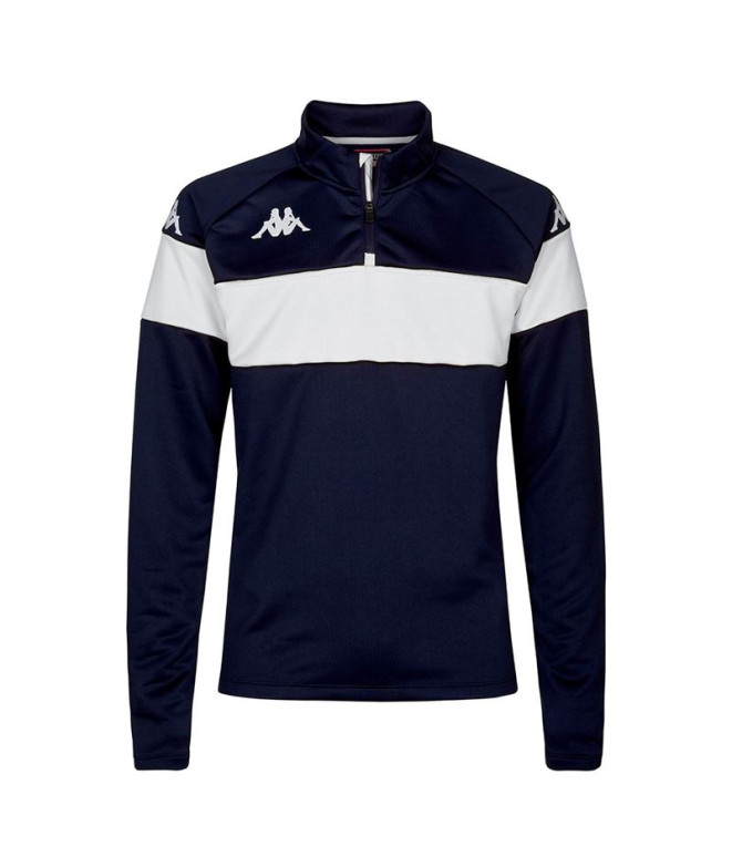 Sudadera Fitness Kappa Dovare Hombre Azul Marino/Blanco
