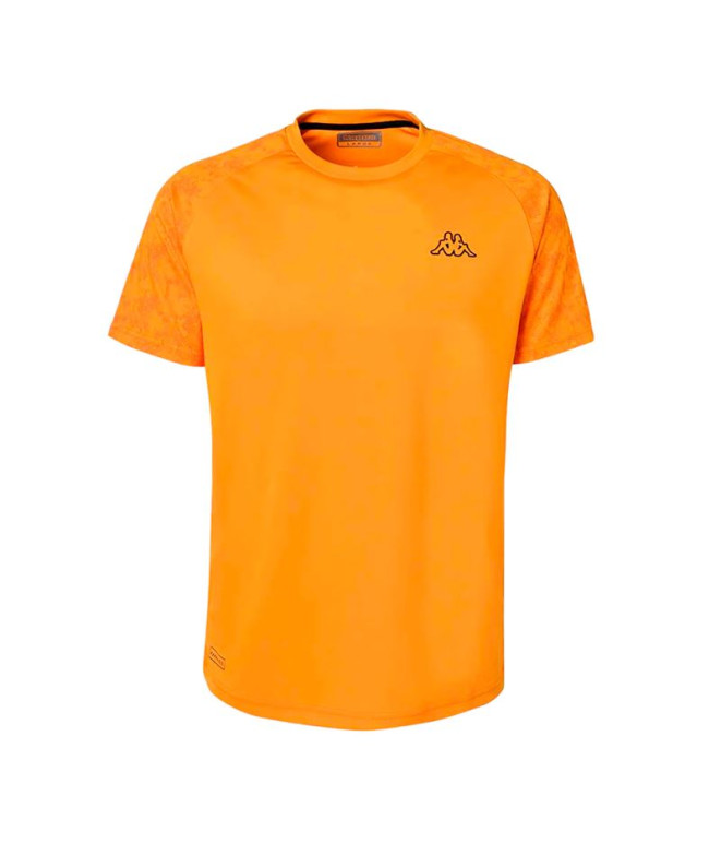 Camiseta Kappa Gasty Graphik Hombre Naranja Marigold/Negro