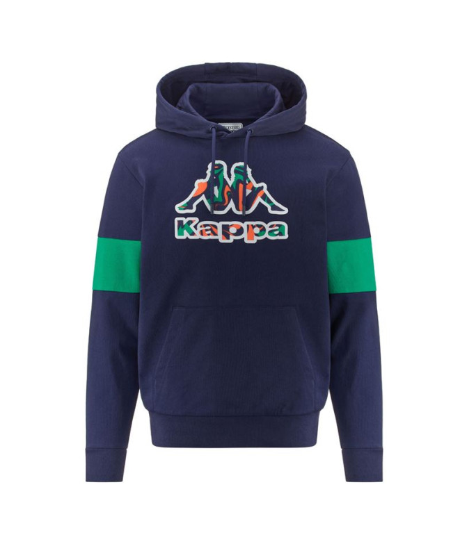 Sweat Kappa Homme Frofio Bleu médiéval/Vert gazon