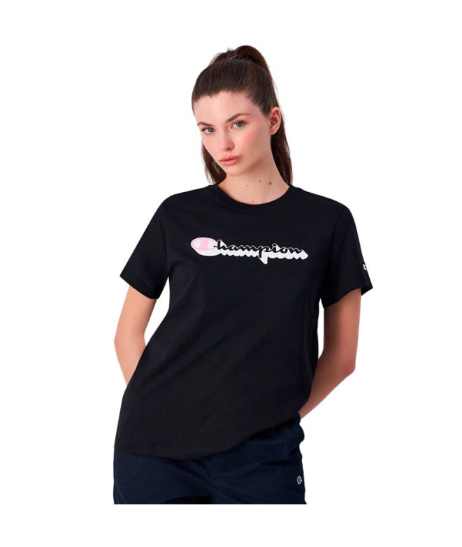 Camiseta Champion Crewneck T-Shirt Hombre Negro