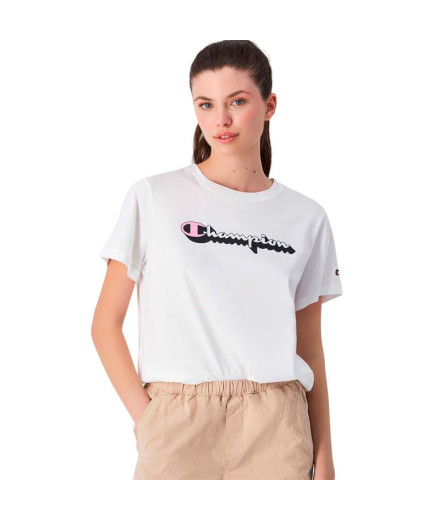 Camiseta Champion Crewneck T-Shirt Hombre Blanco