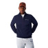 Moletom Champion Homem Sweatshirt com meio fecho azul