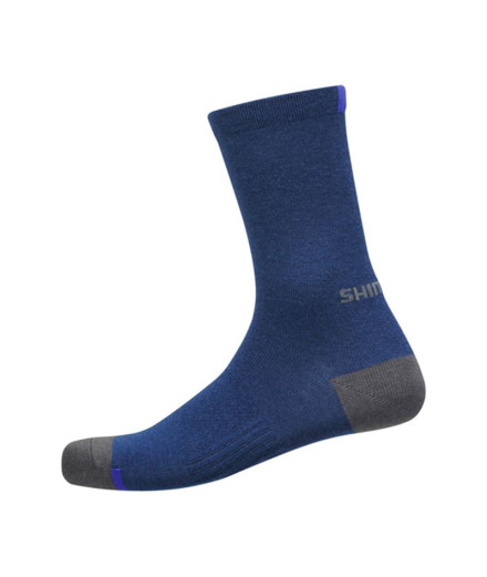 Chaussettes de Cyclisme Shimano Performance Laine Bleu...