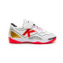 Sapatilhas De Futebol Sala Kelme Infantil Goleiro Kids Elástico Branco e Vermelho