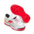 Sapatilhas De Futebol Sala Kelme Infantil Goleiro Kids Elástico Branco e Vermelho