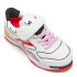 Sapatilhas De Futebol Sala Kelme Infantil Goleiro Kids Elástico Branco e Vermelho