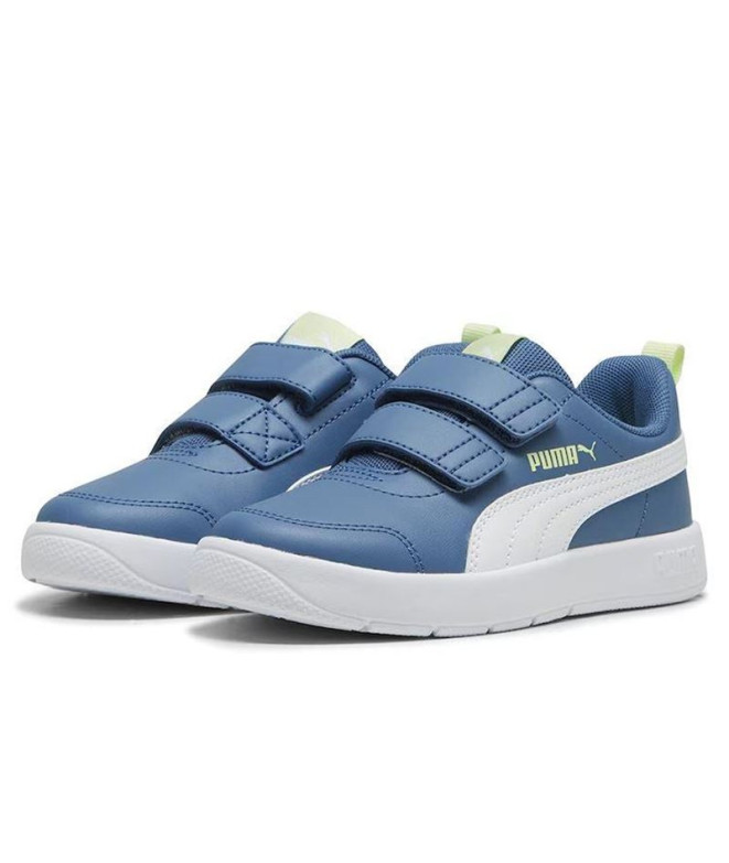 Sapatilhas Infantil Puma Courtflex V3 V Azul...