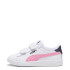 Sapatilhas Puma Smash 3.0 L V Infantil Branco Rosa