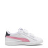 Sapatilhas Puma Smash 3.0 L V Infantil Branco Rosa