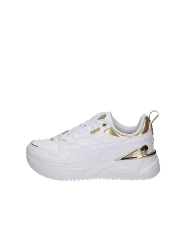 Chaussures Femme Puma R78 Disrupt Metallic Dream Blanc/Or