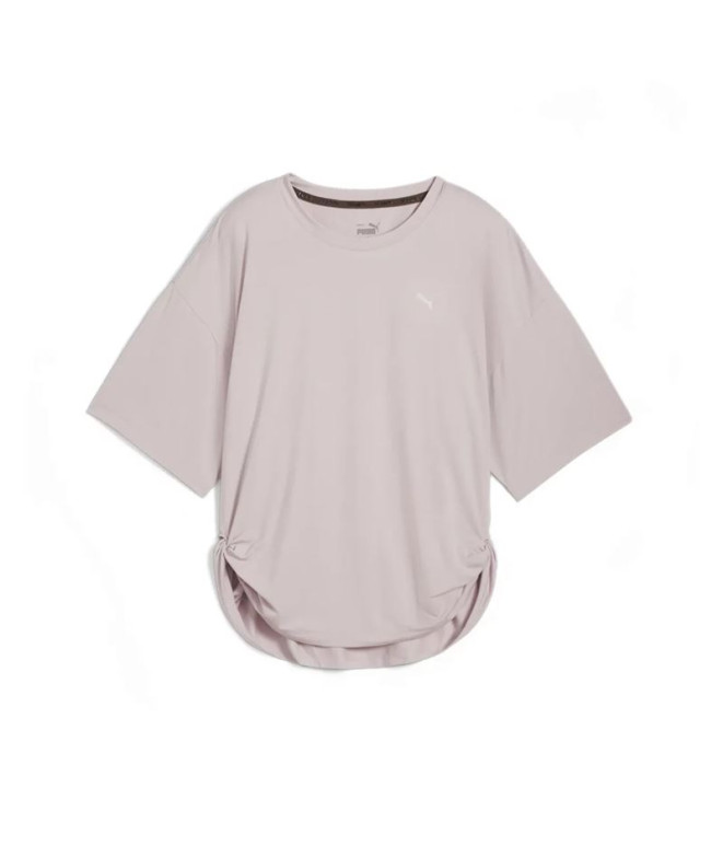 Camiseta de Yoga Puma Studio Twist - Reg Mujer Rosa